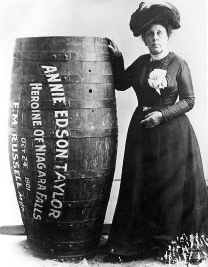 1901 – Annie Edson Taylor Goes Over Niagara Falls in a Barrel