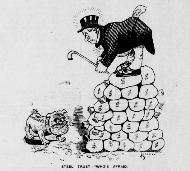 1901 – U.S. Steel Recognition Strike