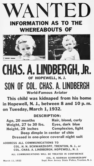 1932 – Lindbergh Baby Found Dead