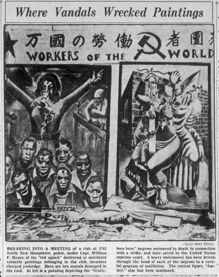 1933 – LAPD Destroys Political Artworks