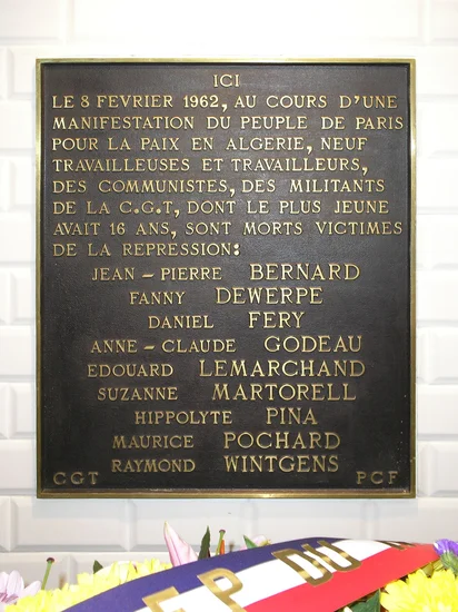 1962 – Charonne Station Tragedy