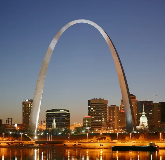 1965 – Gateway Arch Dedicated in St. Louis