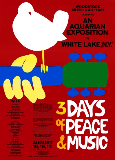 1969 – Woodstock Music Festival Opens