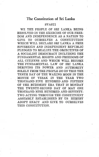1972 – Ceylon Becomes Sri Lanka