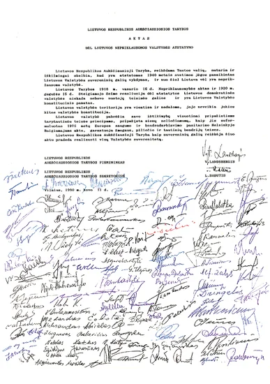 1990 – Lithuania Declares Independence from Soviet Union