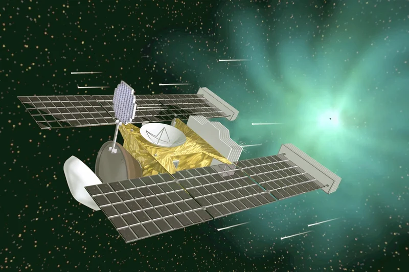 2004 – Stardust Spacecraft Collects Samples from Comet Wild 2