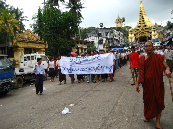 2007 – Massive Anti-Government Protests in Burma